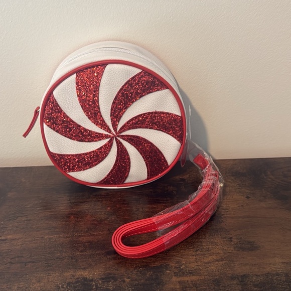 NEW Bath & Body Works Peppermint Candy Cane Purse Christmas Holiday XMAS NWT - Picture 1 of 9